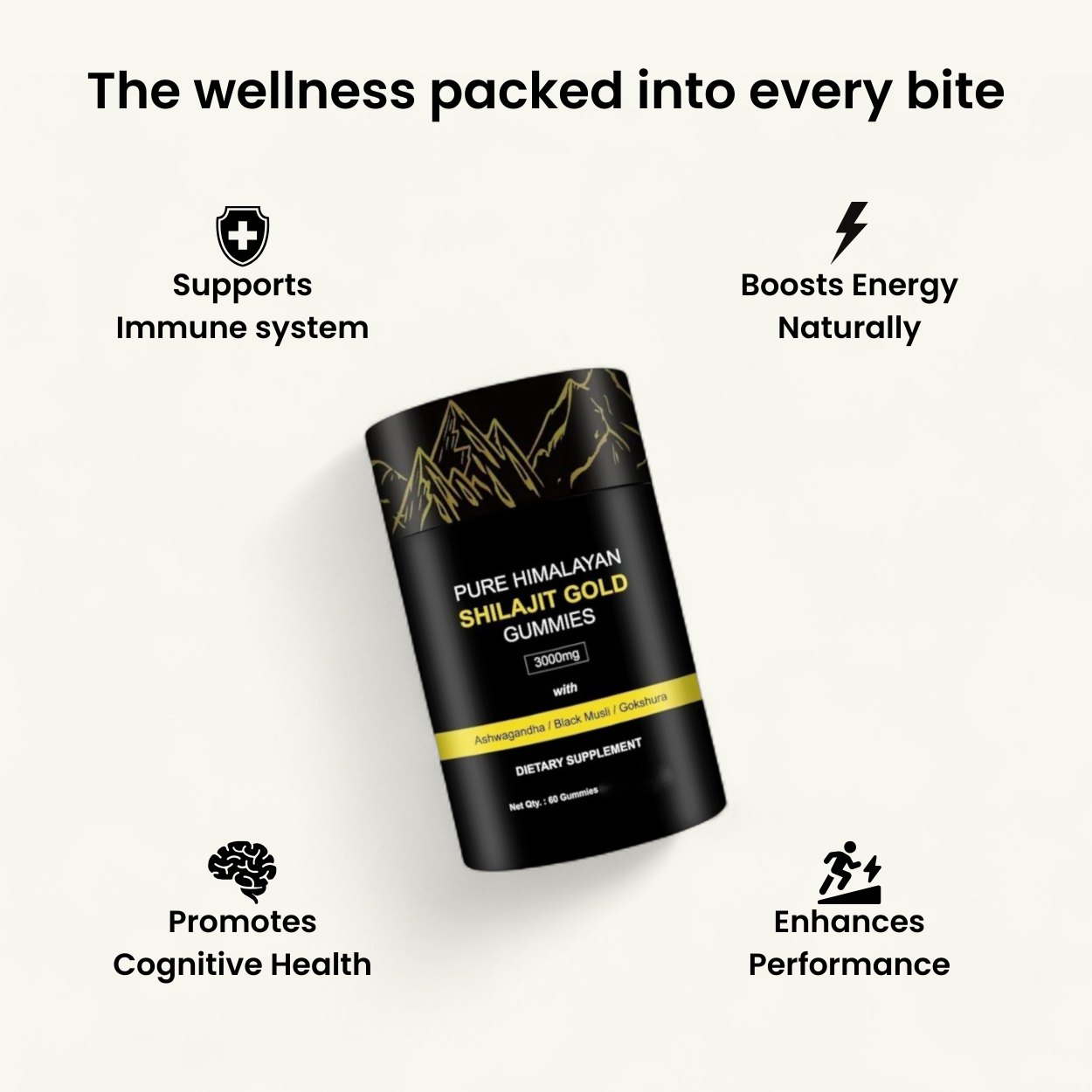 Pure Himalayan Shilajit Gold Gummies