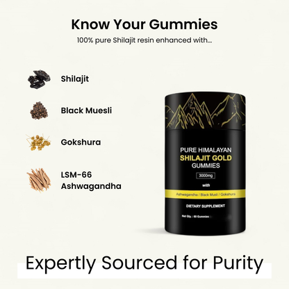 Pure Himalayan Shilajit Gold Gummies